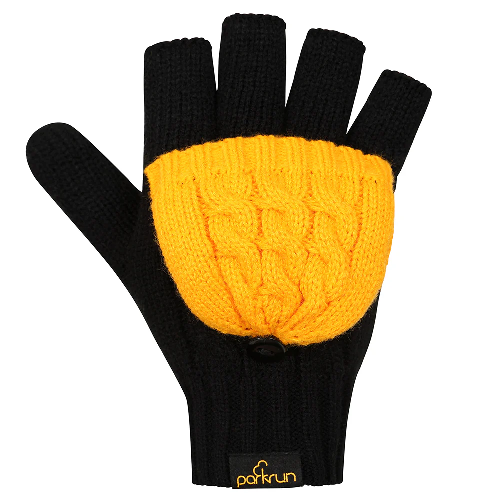 parkrun Knitted Beanie and Mitten/Glove Set - Image 2