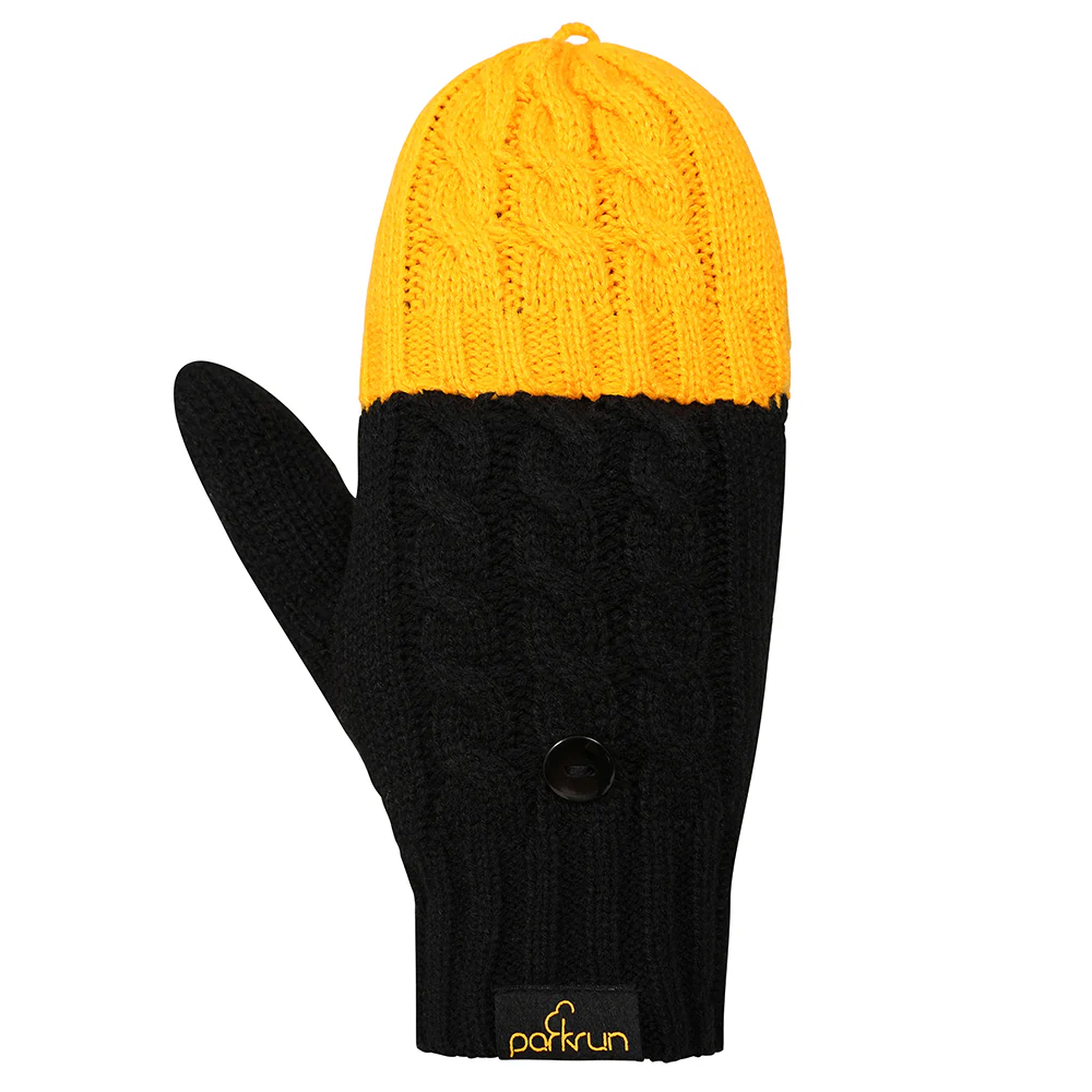 parkrun Knitted Beanie and Mitten/Glove Set - Image 3