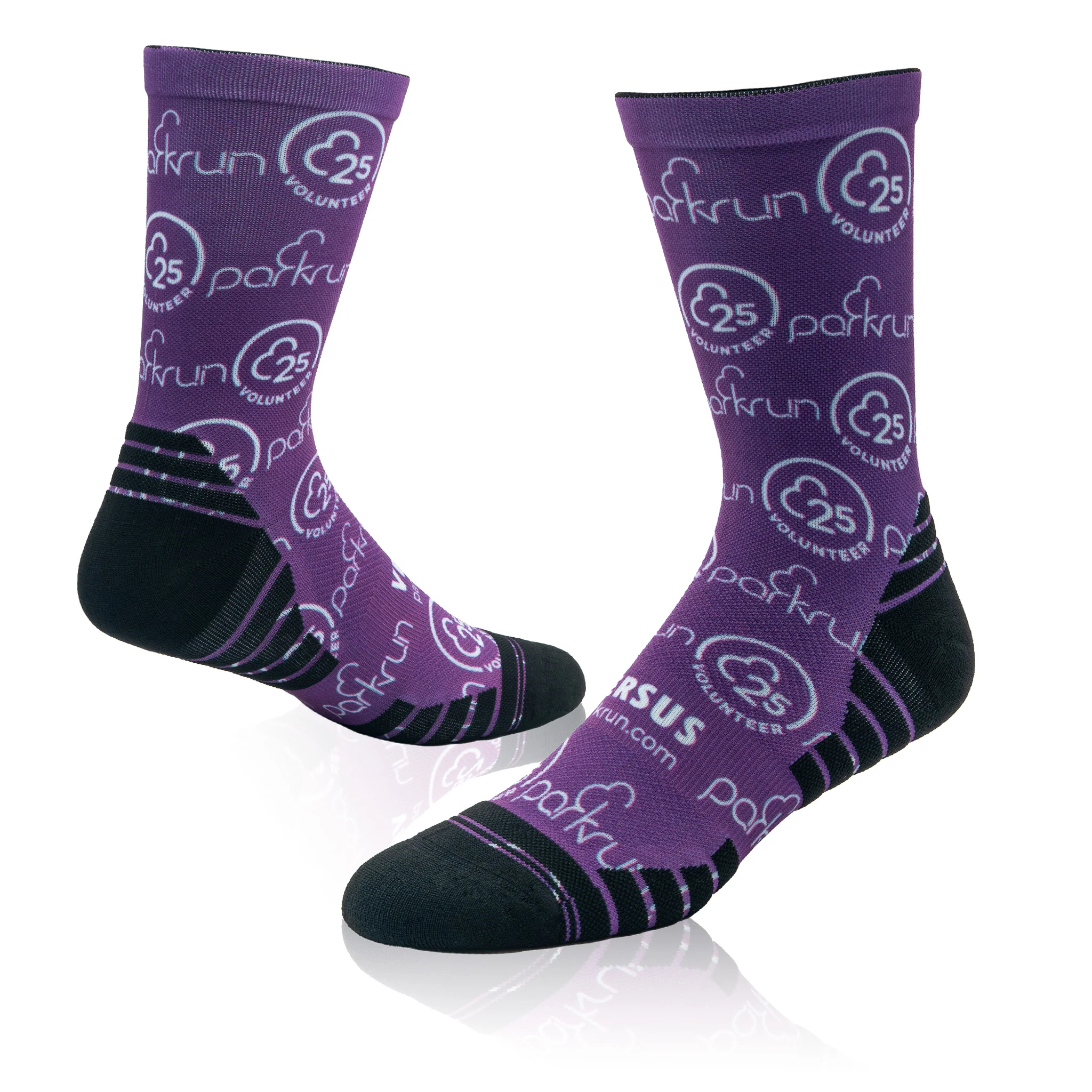 parkrun Milestone 25 Volunteer Socks - Image 3