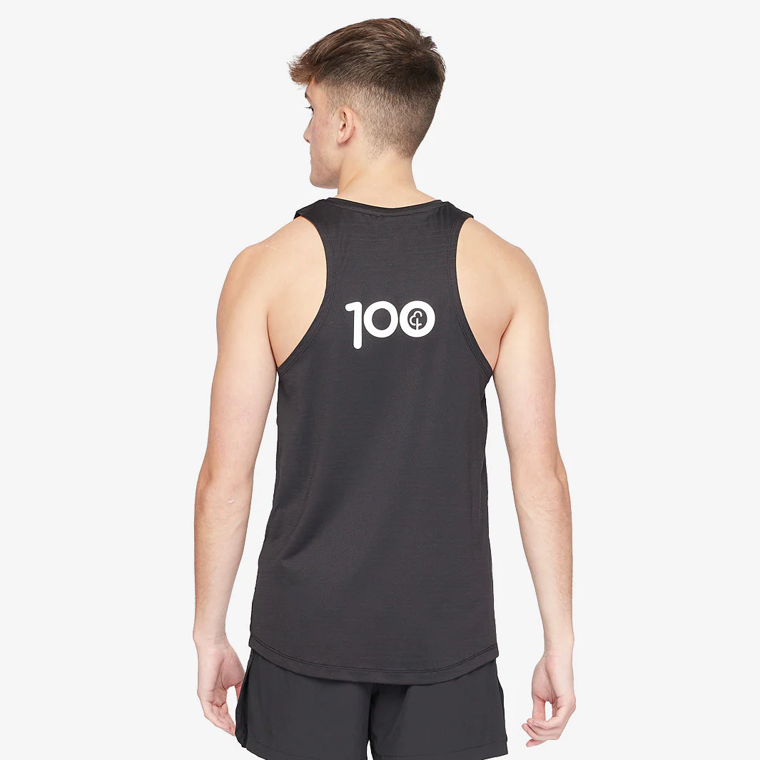 parkrun Milestone Men's Singlet 100 - Black - Image 3