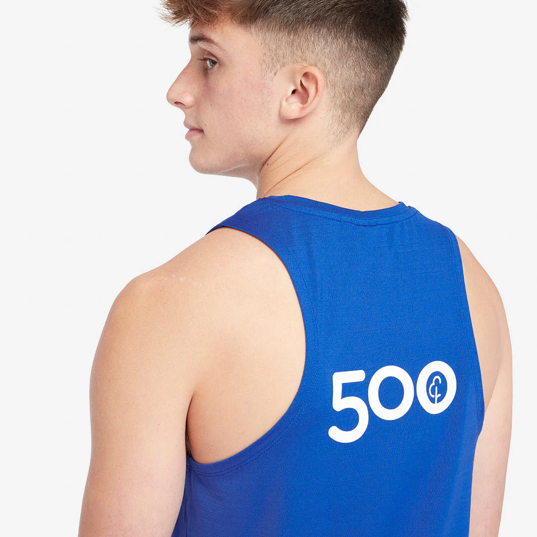parkrun Milestone Men's Singlet 500 - Blue - Image 2
