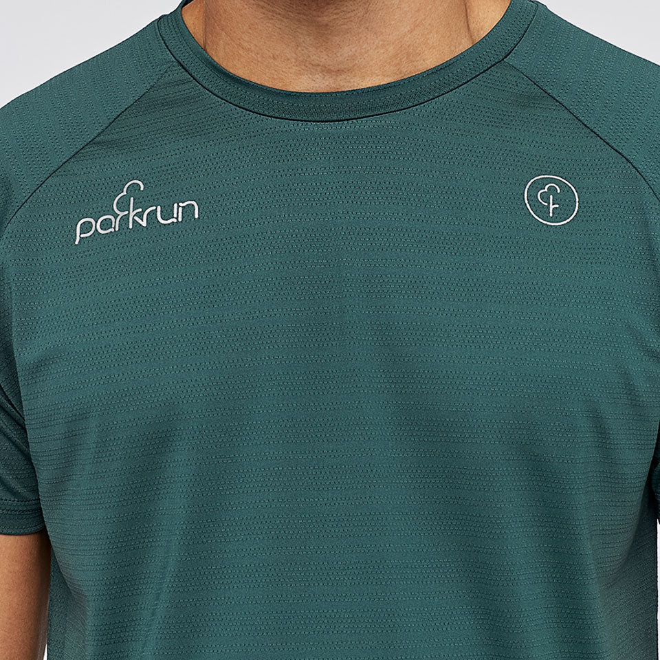 parkrun Milestone Men's T-Shirt 250 - Green - Image 4
