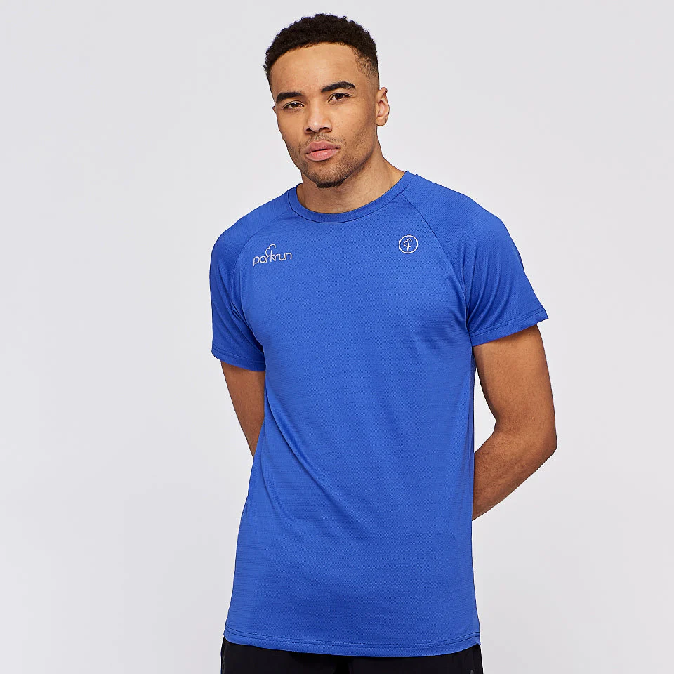 parkrun Milestone Men's T-Shirt 500 - Blue - Image 2