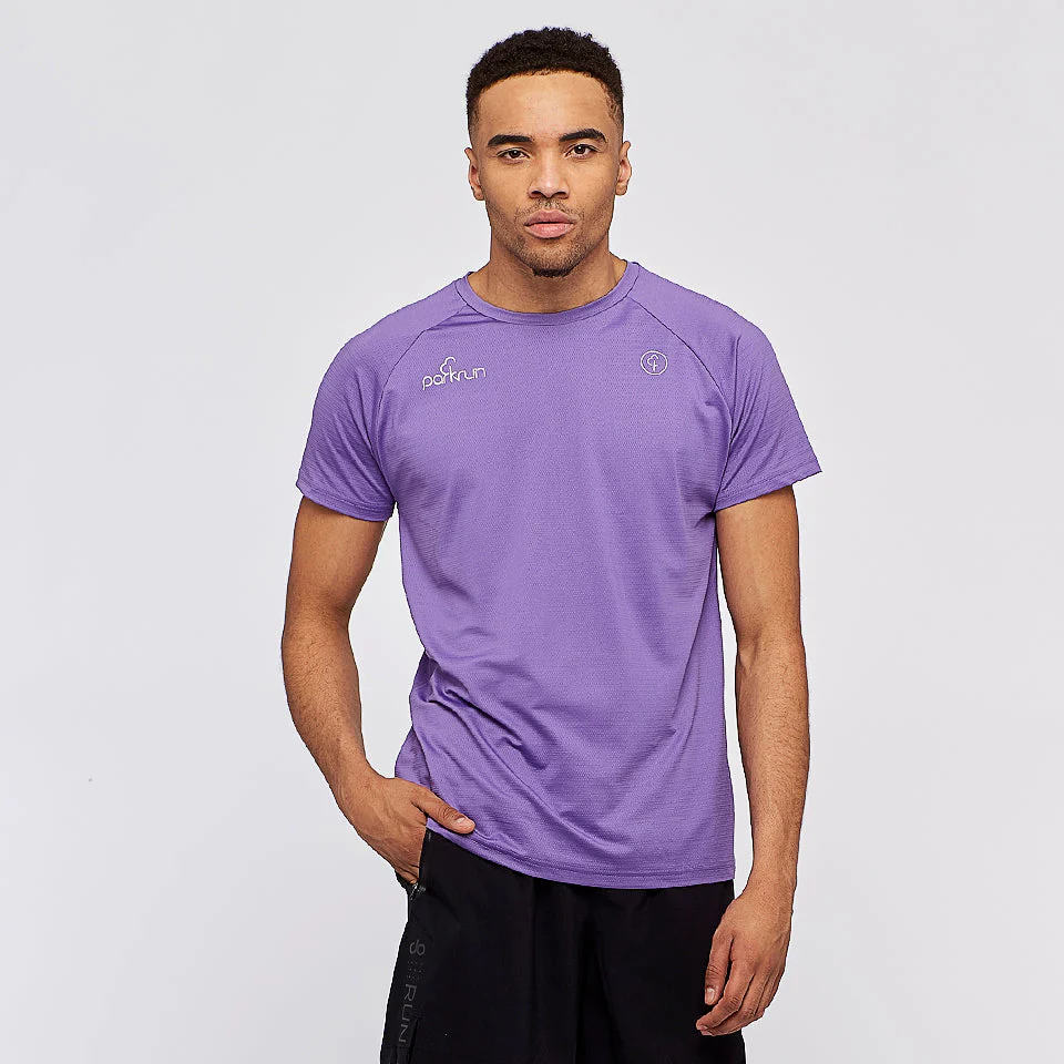 parkrun Milestone Men's Volunteer T-Shirt 25 - Purple - Image 2