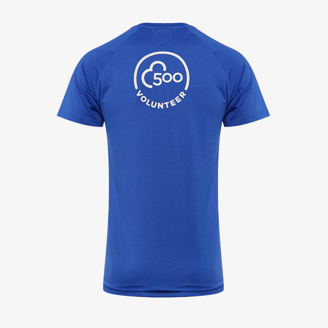 parkrun Milestone Men's Volunteer T-Shirt 500 - Blue