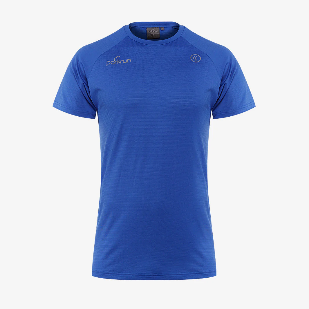 parkrun Milestone Men's Volunteer T-Shirt 500 - Blue - Image 2