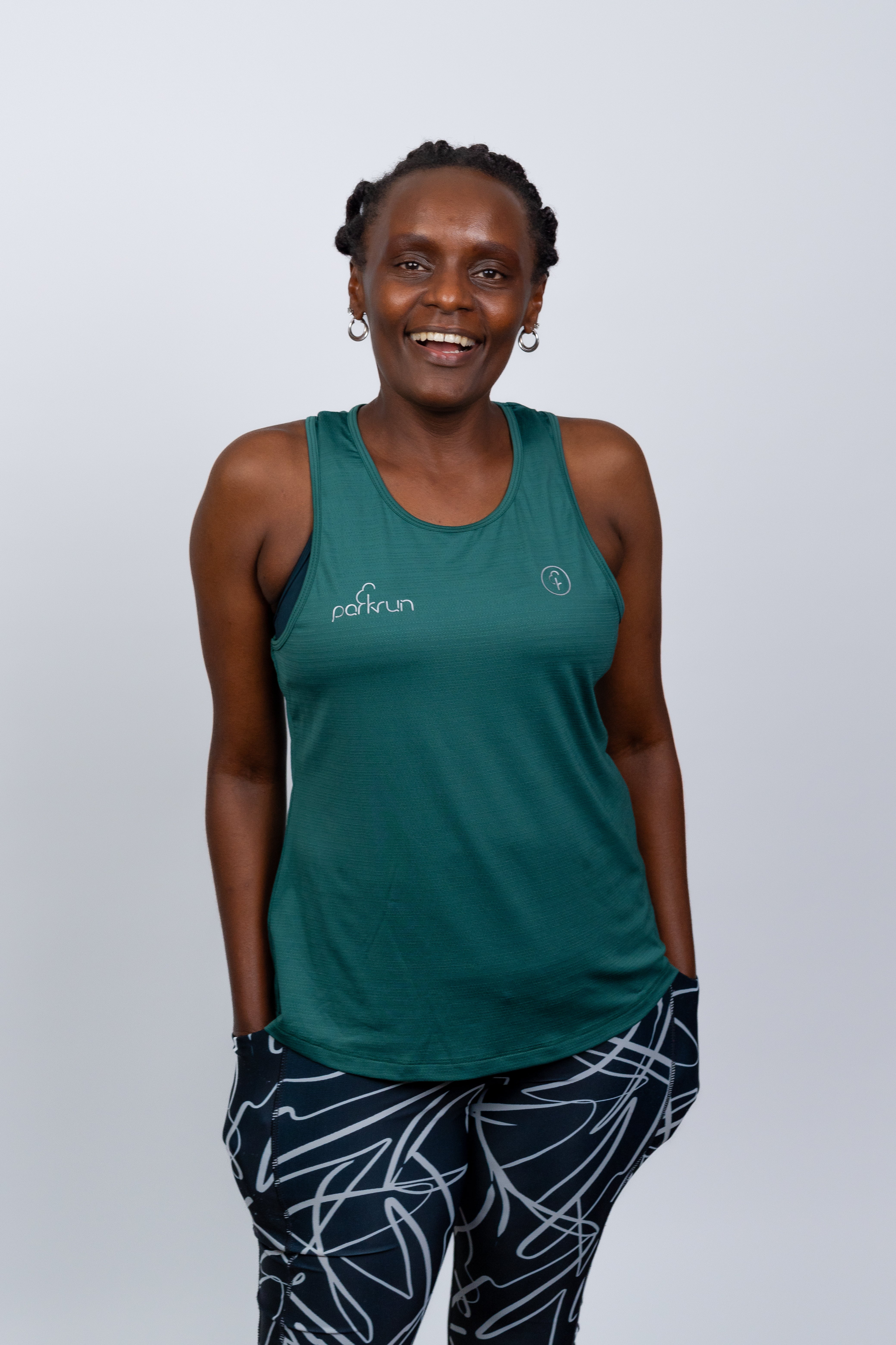 parkrun Milestone Women's Singlet 250 - Green