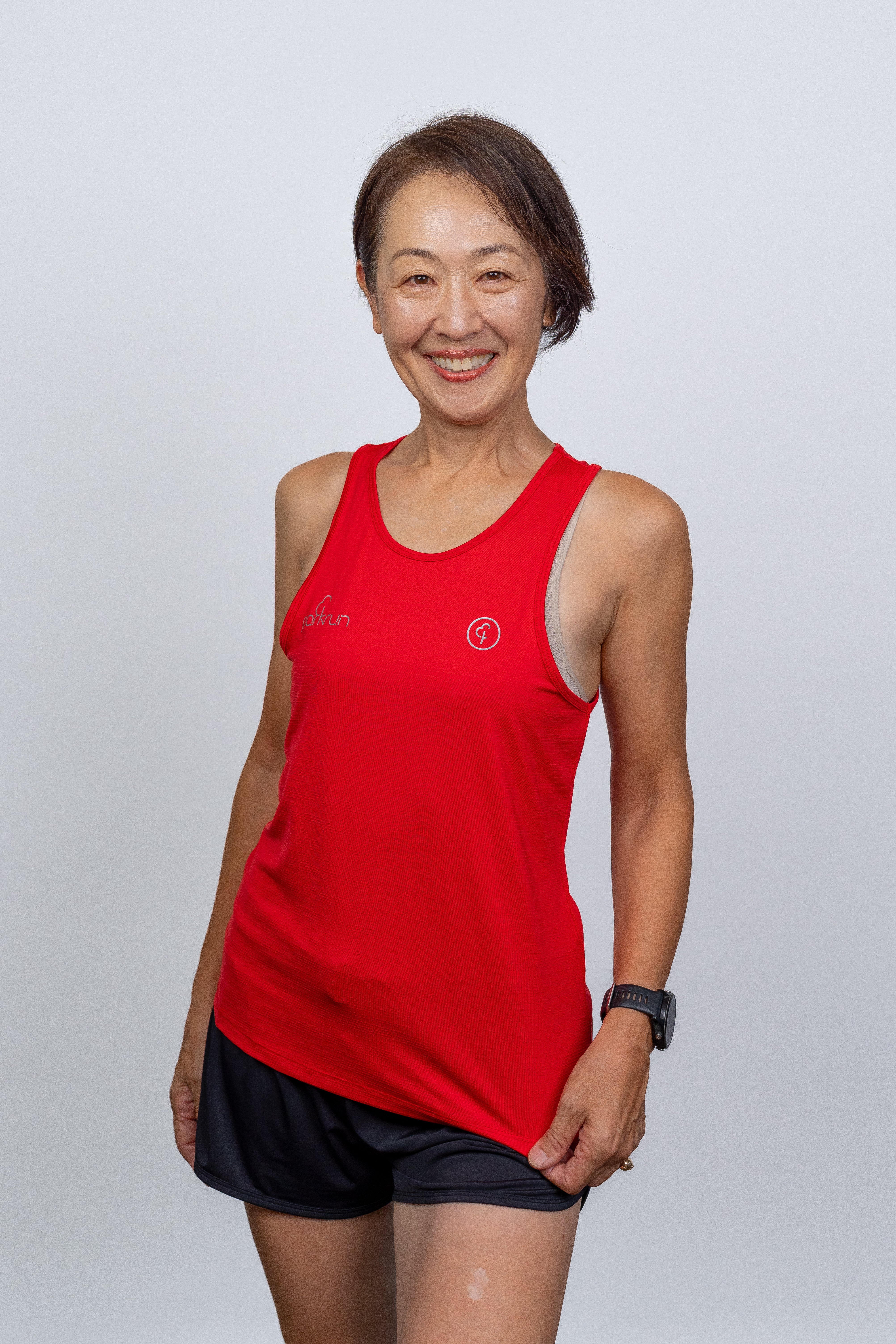 parkrun Milestone Women's Singlet 50 - Red
