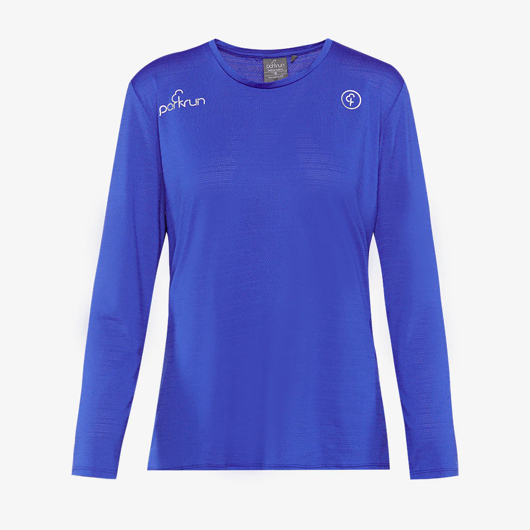 parkrun Milestone Women's Volunteer Long Sleeve Shirt 500 - Blue - Image 2