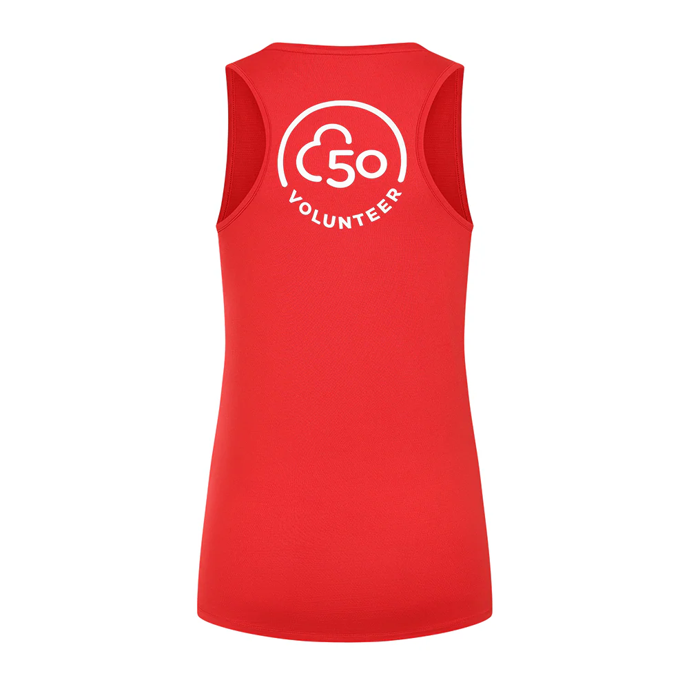 parkrun Milestone Women's Volunteer Singlet 50