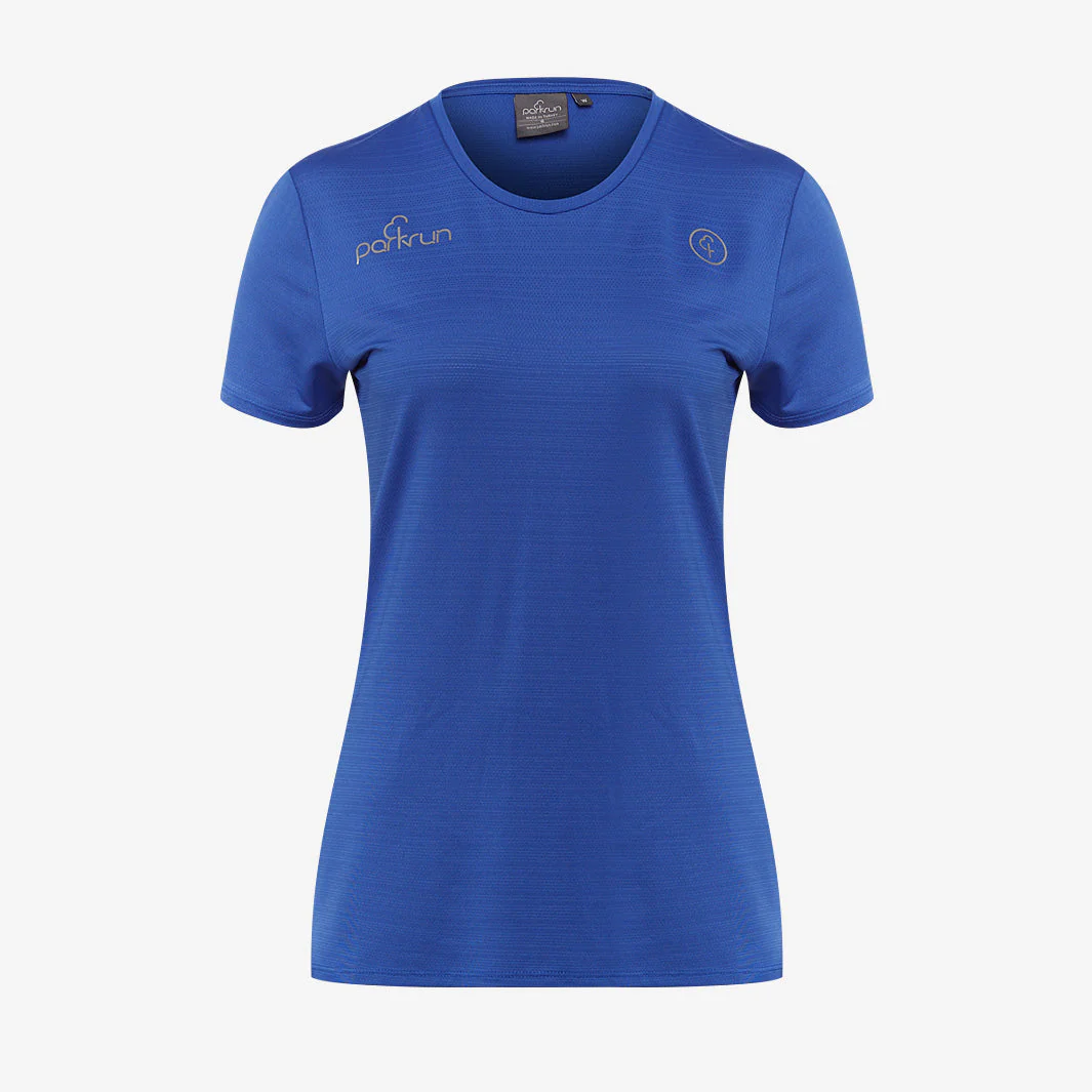 parkrun Milestone Women's Volunteer T-Shirt 500 - Blue - Image 2