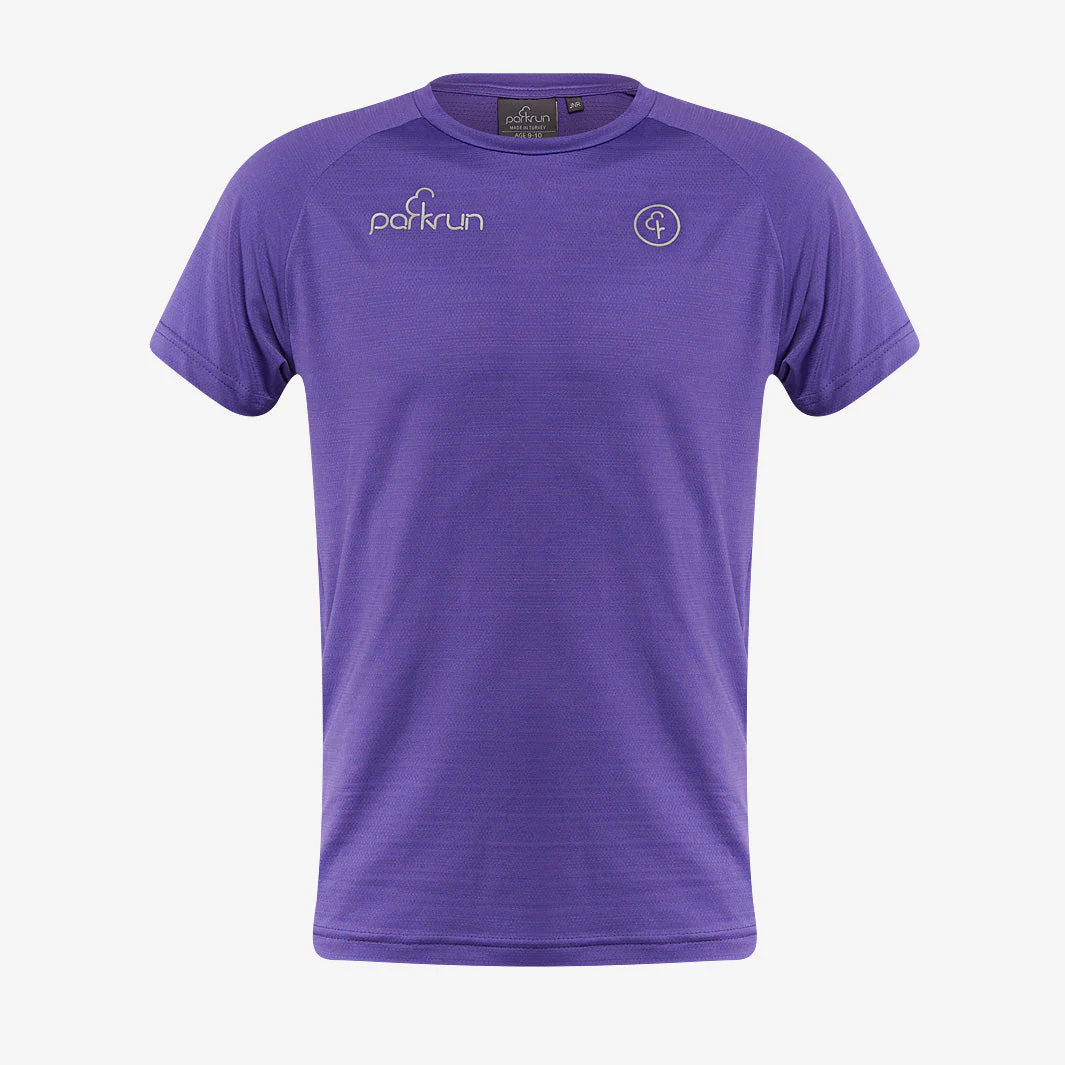 parkrun Milestone Youth T-Shirt 25 - Purple - Image 2