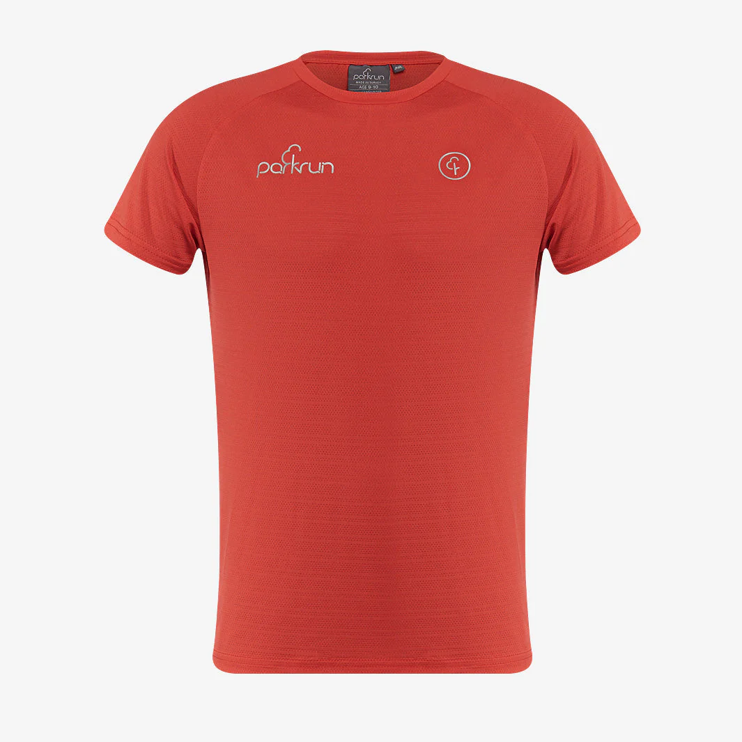 parkrun Milestone Youth T-Shirt 50 - Red - Image 2