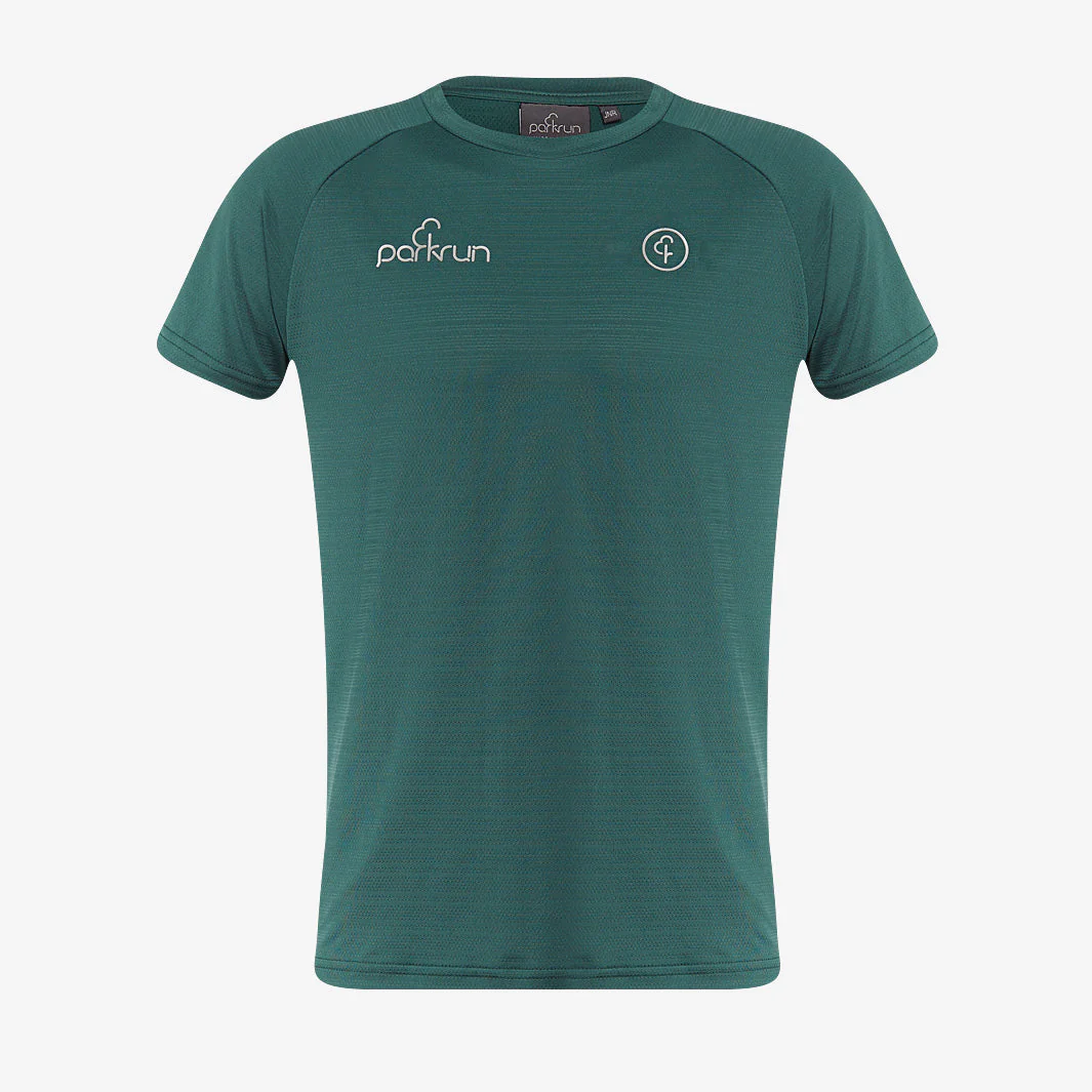 parkrun Milestone Youth Volunteer T-Shirt 250 - Green - Image 2
