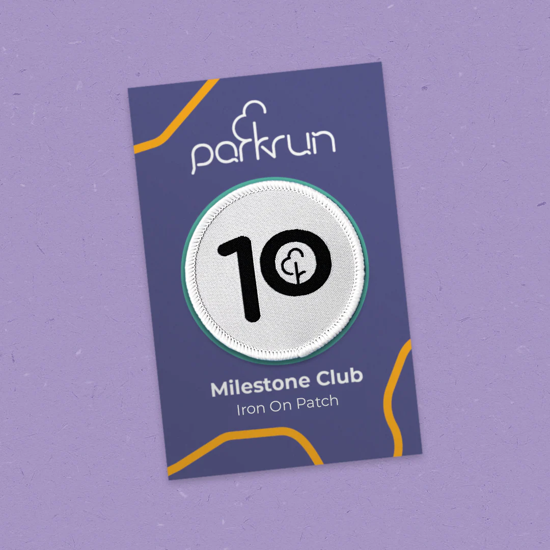Run/Walk 10 Milestone Woven Patch