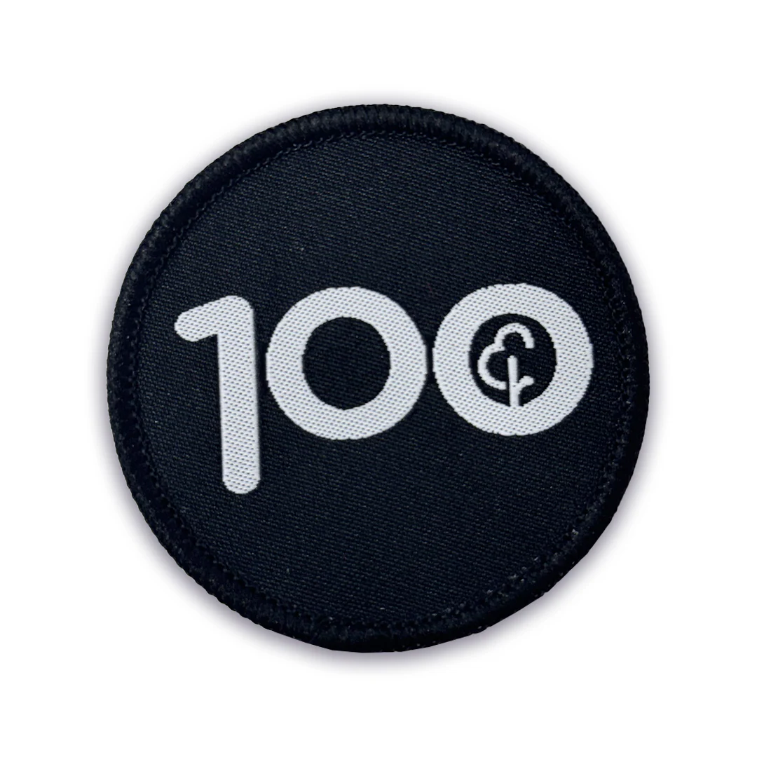 Run/Walk 100 Milestone Woven Patch - Image 2